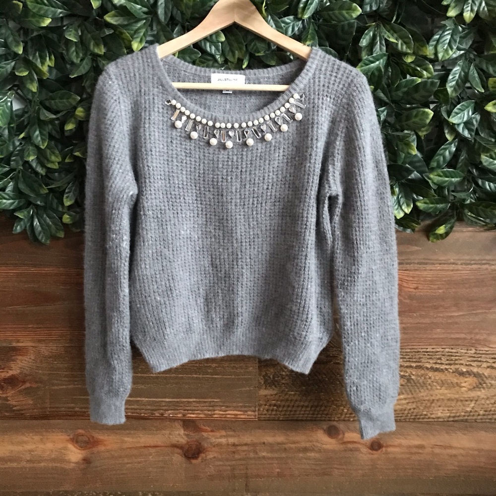 JILL STUART Knit Top with angora - size M